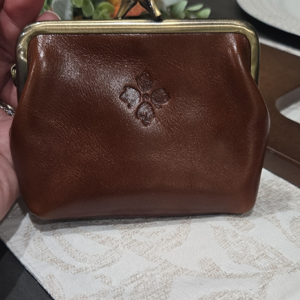 Patricia Nash Brown Leather Coin Purse